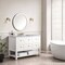 James Martin Vanities Breckenridge 48in Single Vanity, Bright White w/ 3 CM Carrara Marble Top 330-V48-BW-3CAR - alternate 3